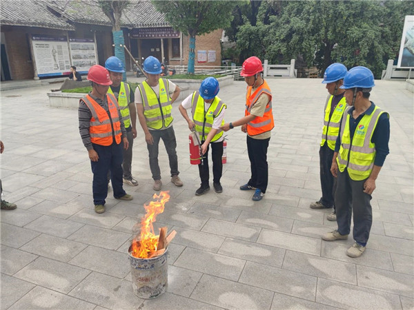 昌江水生態(tài)保護提升項目開展2023年度消防應(yīng)急救援演練